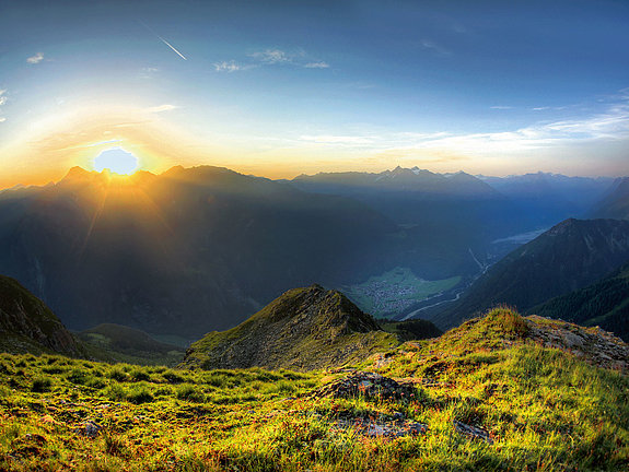 Sonnenaufgang im Ötzal