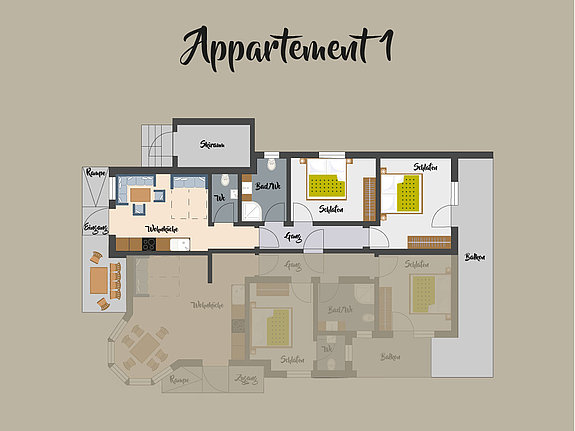 Appartement 1 - Plan